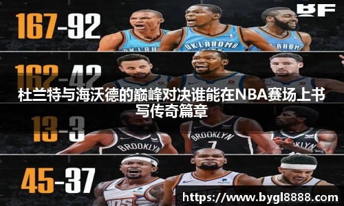 杜兰特与海沃德的巅峰对决谁能在NBA赛场上书写传奇篇章